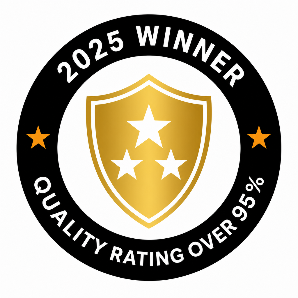 Quality business 2025 winner badge