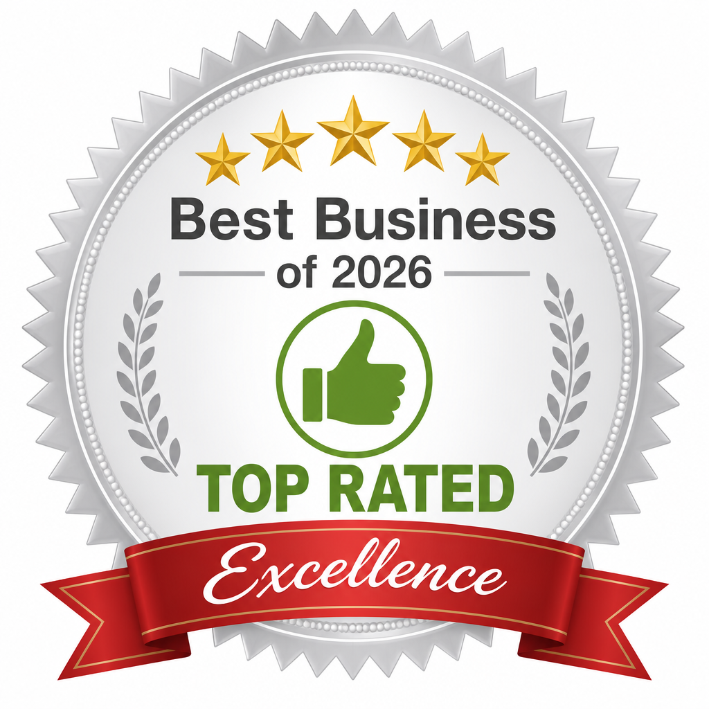 Top rated best business of 2026 seal